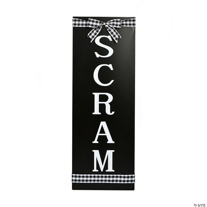 National Tree Company 30 in. "Scram" Metal Porch Sign Image
