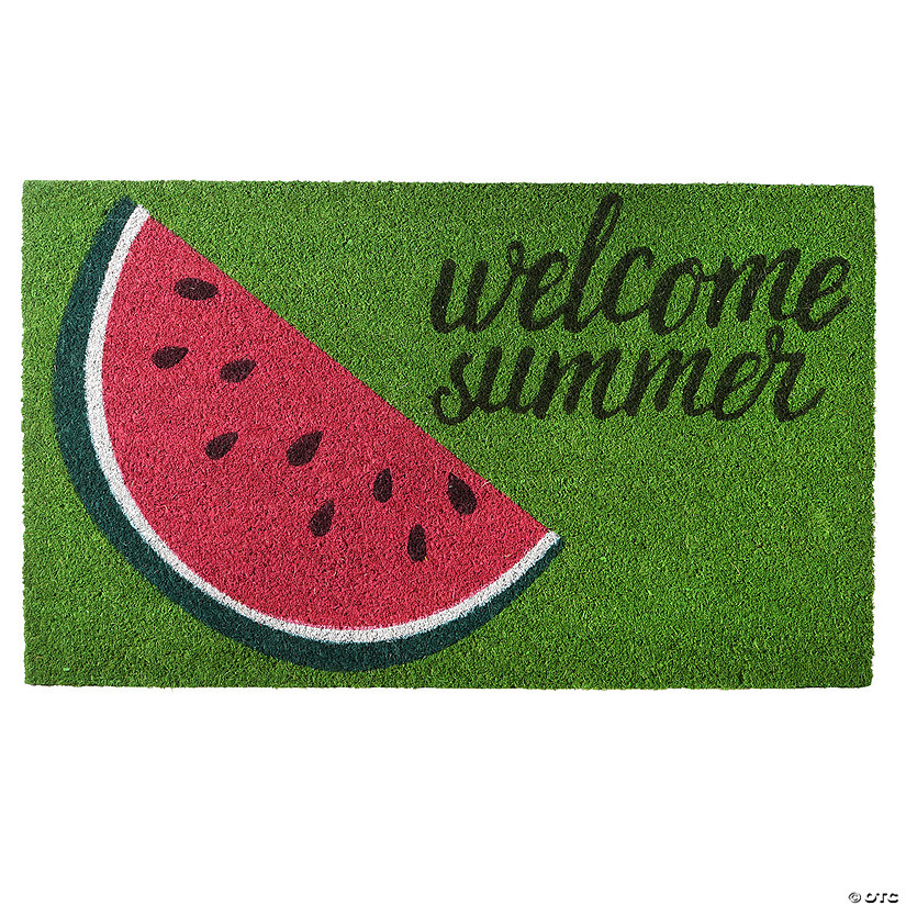 National Tree Company 30" Welcome Summer Watermelon Coir Doormat Image