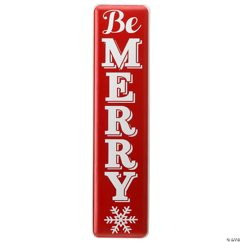 National Tree Company 31" "Be Merry" Holiday Wall Sign Image