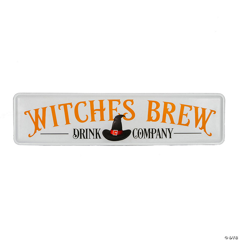 National Tree Company 31 in. Halloween "Witches Brew Metal Wall Sign Image