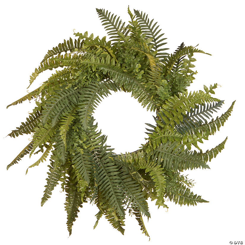National Tree Company 35" Fern Wreath -80 Tips Image
