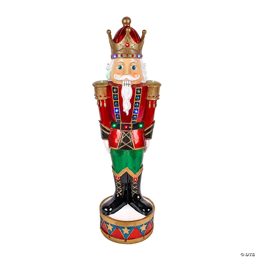 National Tree Company 36" Nutcracker Decoration with Multicolor Lights Image