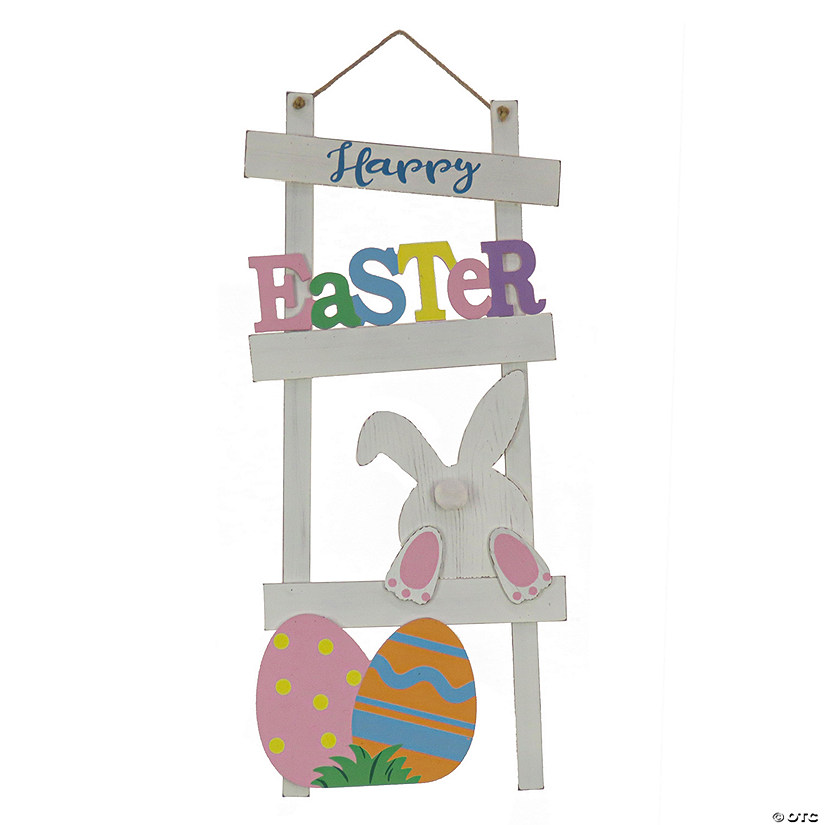 National Tree Company 36""Happy Easter" Ladder Hanging Wall D&#233;cor Image