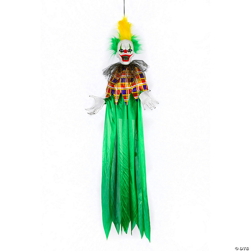 National Tree Company 39 in. Hanging Animated Halloween Clown, Sound Activated Image