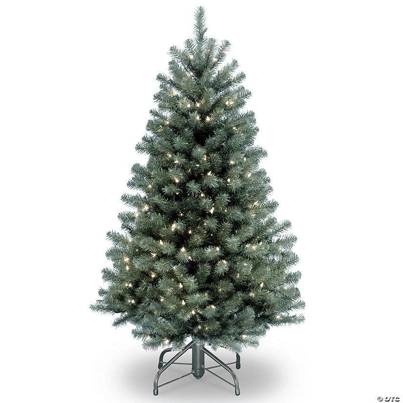 National Tree Company 4.5 ft. North Valley(R) Blue Spruce Tree with Clear Lights Image