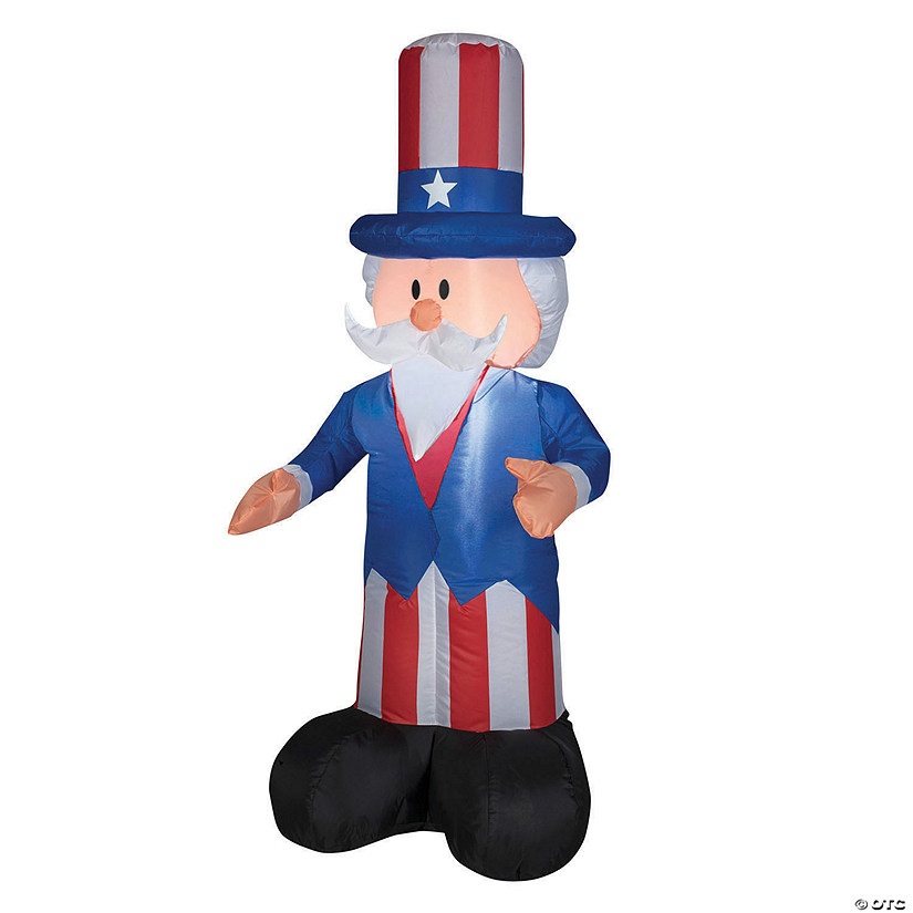 National tree company 4 ft. inflatable uncle sam Image