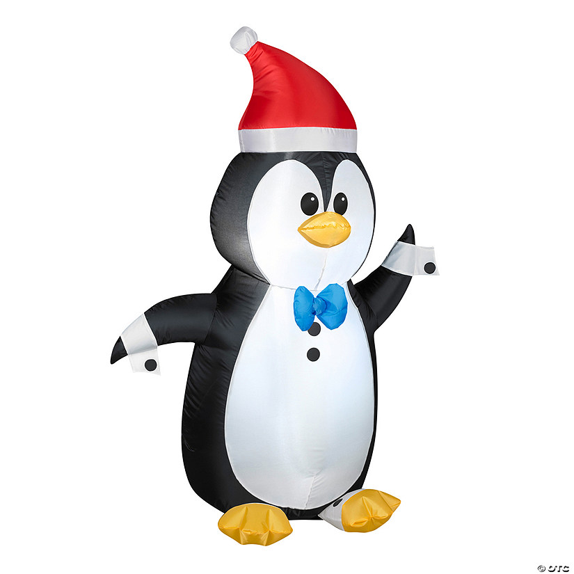 National Tree Company 4 ft. Inflatable Waving Penguin Image