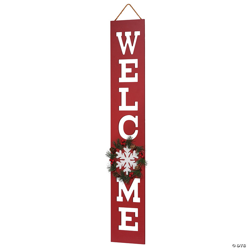 National Tree Company 42 in. Winter Welcome Sign Image