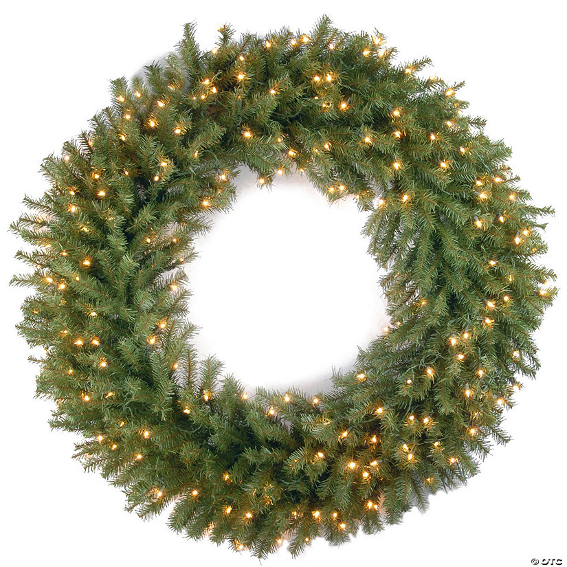 National Tree Company 42" Norwood Fir Wreath with Clear Lights Image