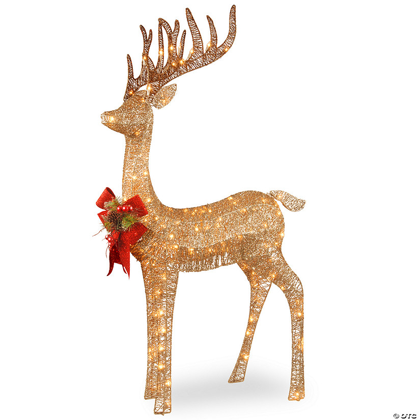 National Tree Company 48" Pre-lit Standing Reindeer Image