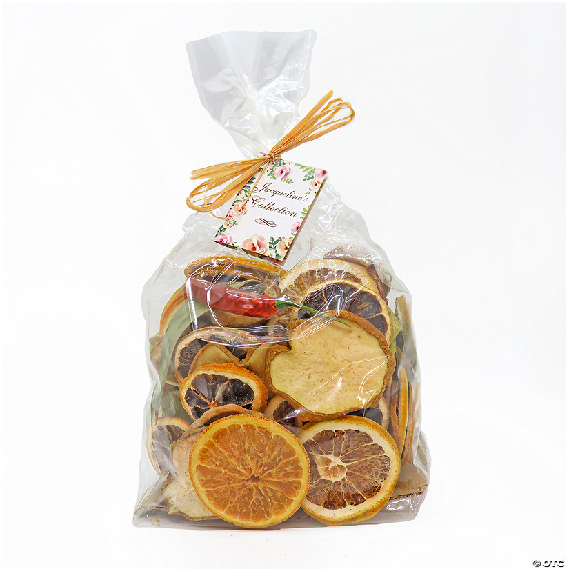 National Tree Company 6" 250 Gram Mixed Potpourri- Citrus, Sliced Red and Green Apples, Red Chiles, and Eucalyptus Leaves Image