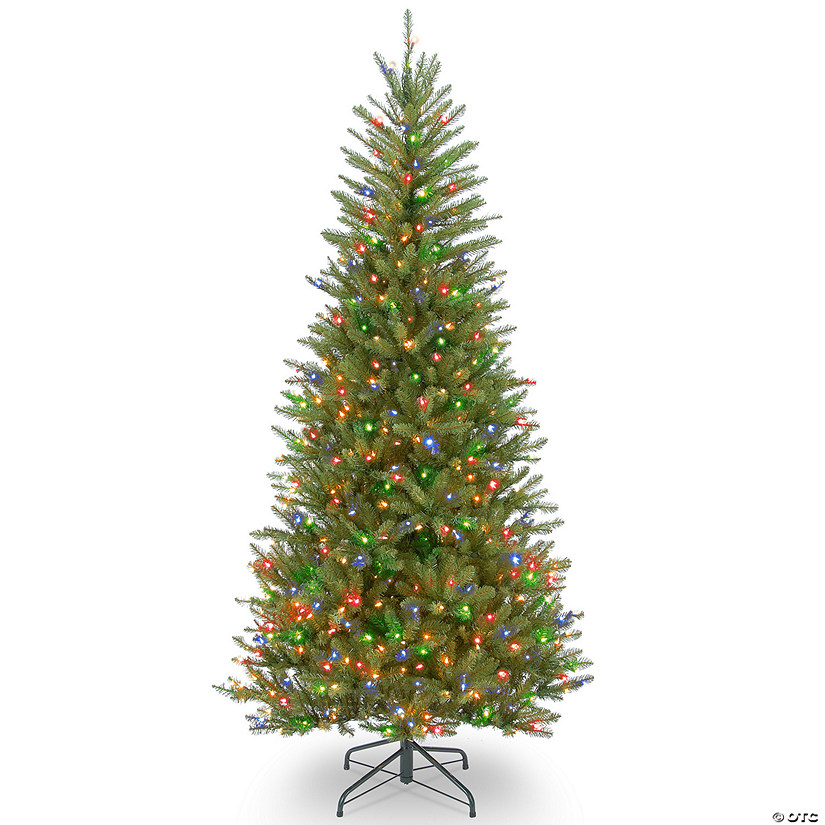 National Tree Company 6.5 ft. Dunhill&#174; Fir Slim Tree with Multicolor Lights Image