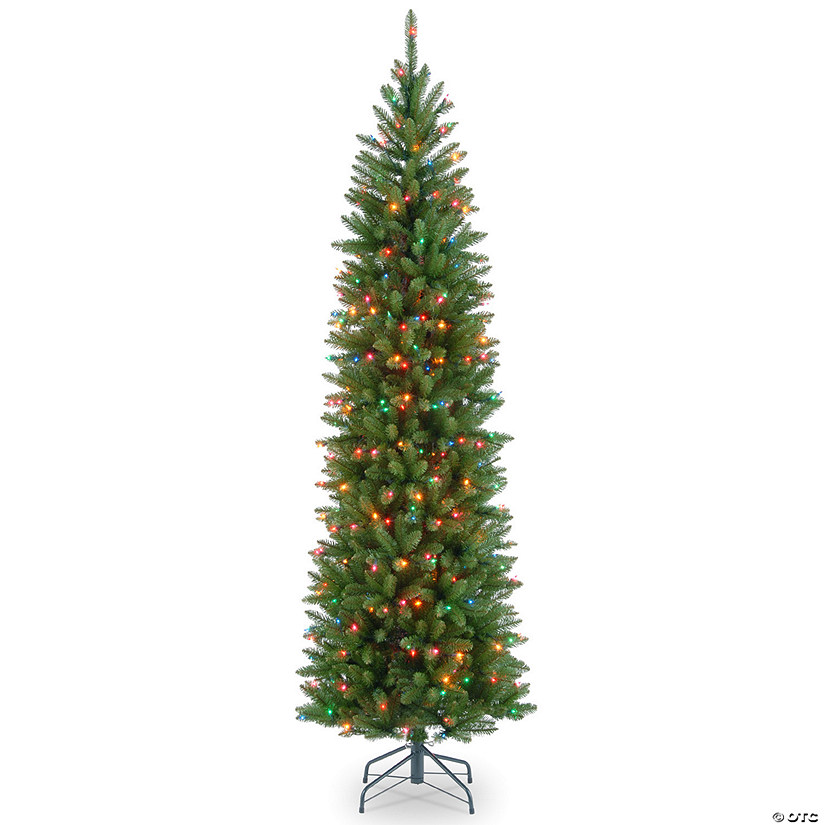 National Tree Company 6.5 ft. Kingswood&#174; Fir Pencil Tree with Multicolor Lights Image