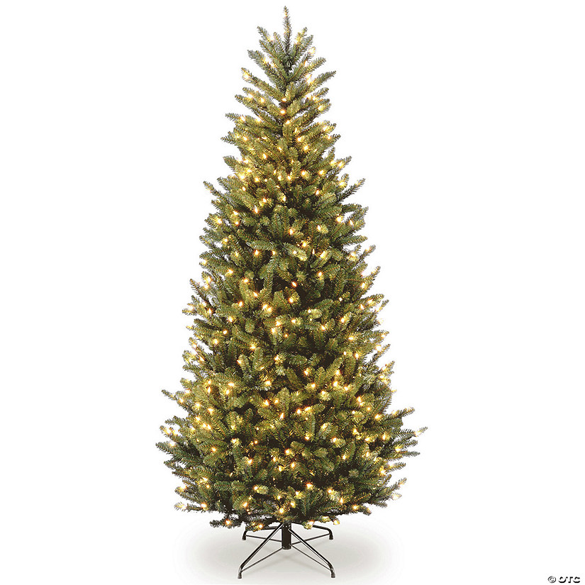 National Tree Company 6.5 ft. Natural Fraser Slim Fir Tree with Clear Lights Image