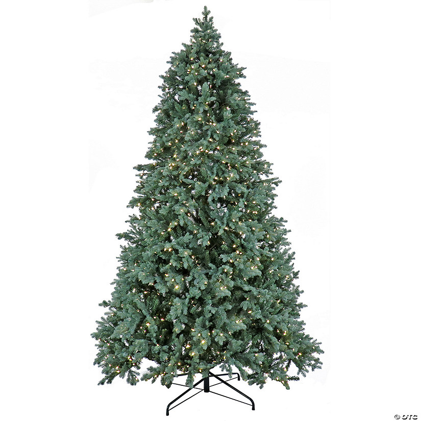 National Tree Company 6.5 ft Pre-lit Artificial Feel Real&#174; Wellesley Fir Hinged Tree with Powerconnect&#8482;, 650 Warm White LED Lights- UL Image