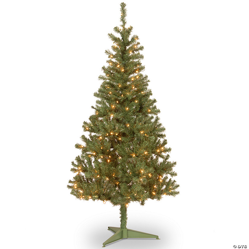 National Tree Company 6 ft. Canadian Grande Fir Tree with Clear Lights Image