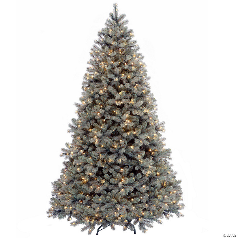 National Tree Company 6 ft. Downswept Douglas&#174; Blue Fir Tree with Clear Lights Image