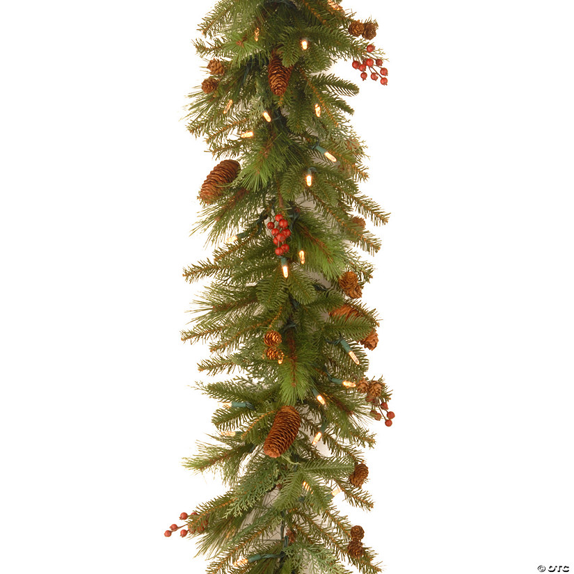 National Tree Company 6 ft. Noelle Garland with Battery Operated Warm White LED Lights Image