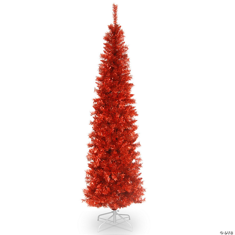 National Tree Company 6 ft. Red Tinsel Tree Image