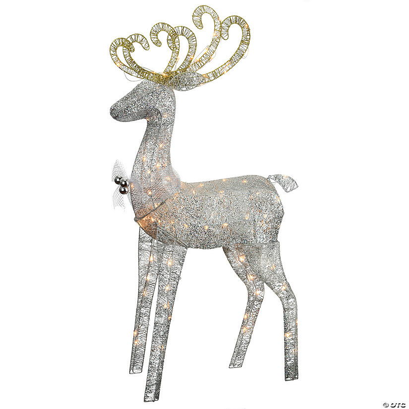 National Tree Company 60" Reindeer Decoration with Clear Lights Image