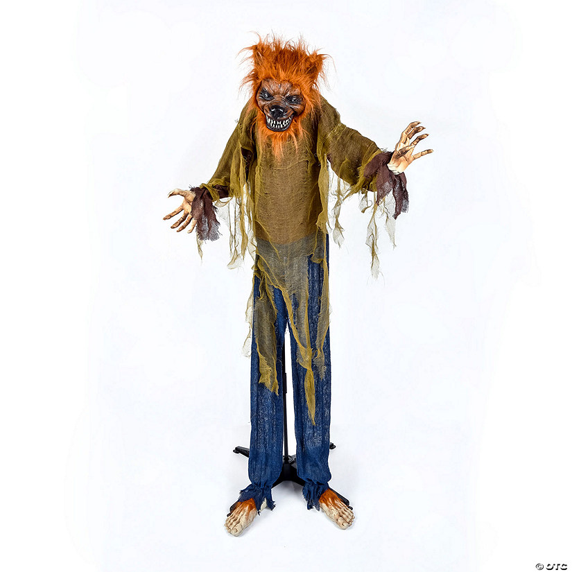 National Tree Company 63 in. Animated Halloween Werewolf, Sound Activated Image