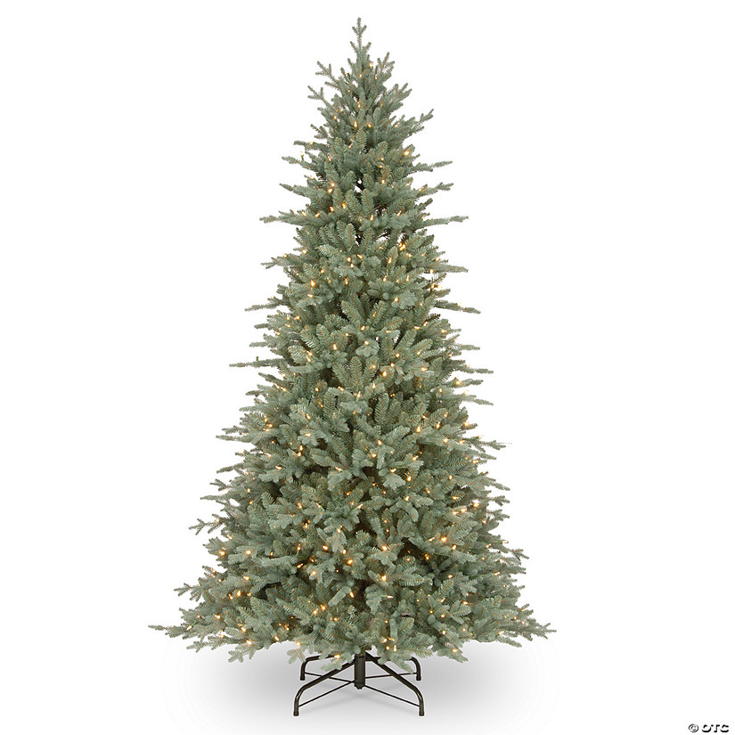 National Tree Company 7.5 ft. Buckingham Blue Spruce Tree with Clear Lights Image
