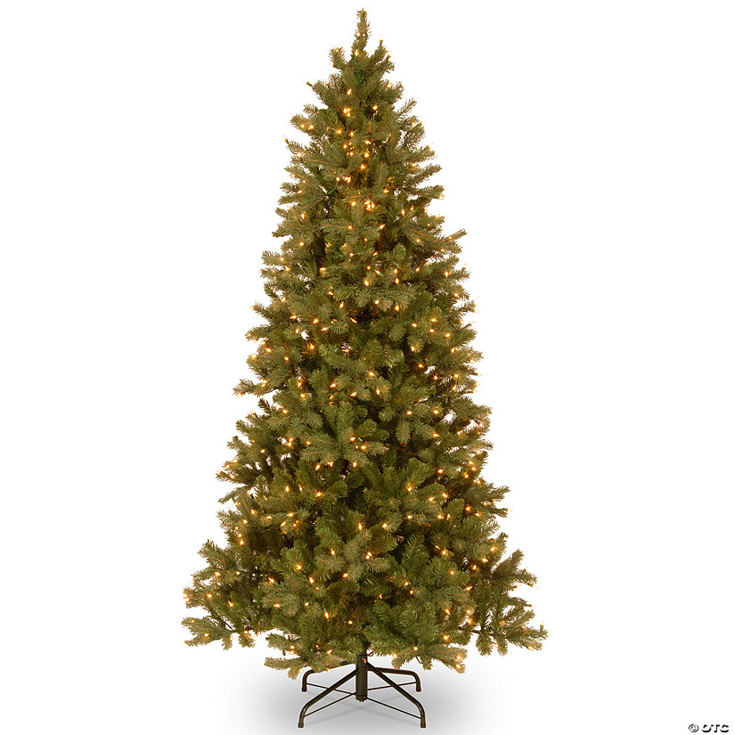 National Tree Company 7.5 ft. Downswept DouglasSlim Fir Tree with Clear Lights Image