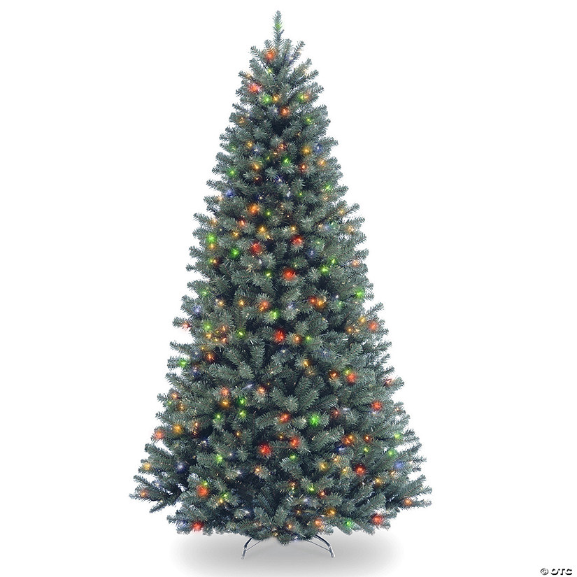 National Tree Company 7.5 ft. North Valley&#174; Blue Spruce Tree with Multicolor Lights Image