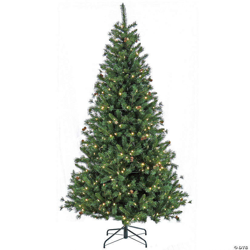 National Tree Company 7.5 ft. Pre-Lit Cedar Spruce Tree with LED Lights ...