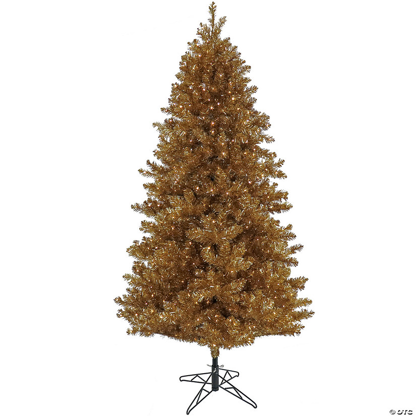 National Tree Company 7.5 ft. Pre-Lit Christmas True Gold Metallic Tree Image