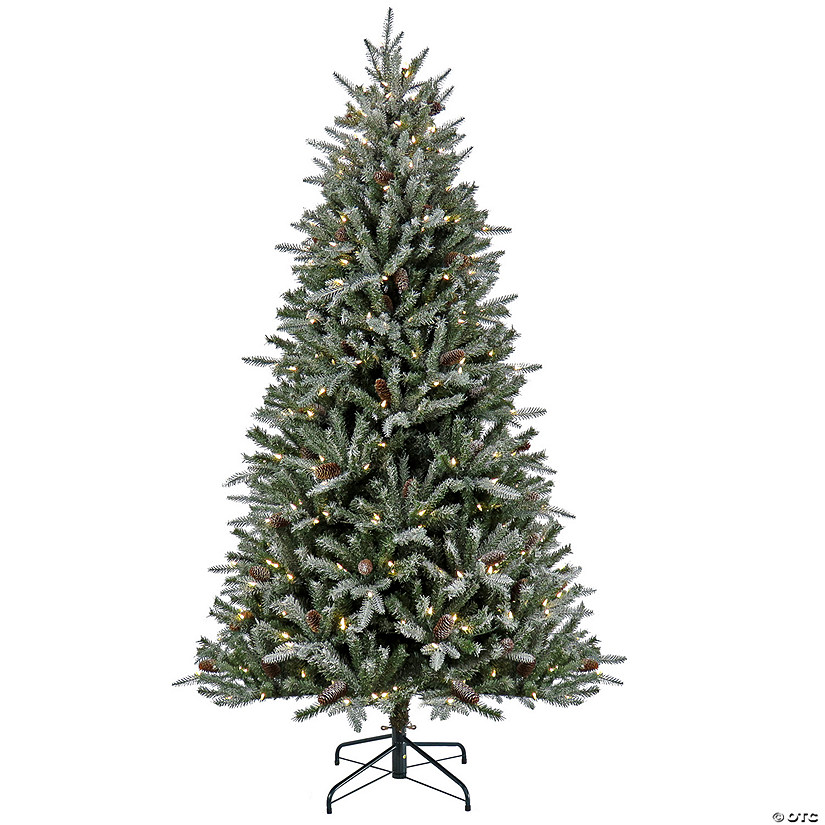 National Tree Company 7 ft. Pre-Lit Snowy Olallie Pine Tree with LED Lights Image