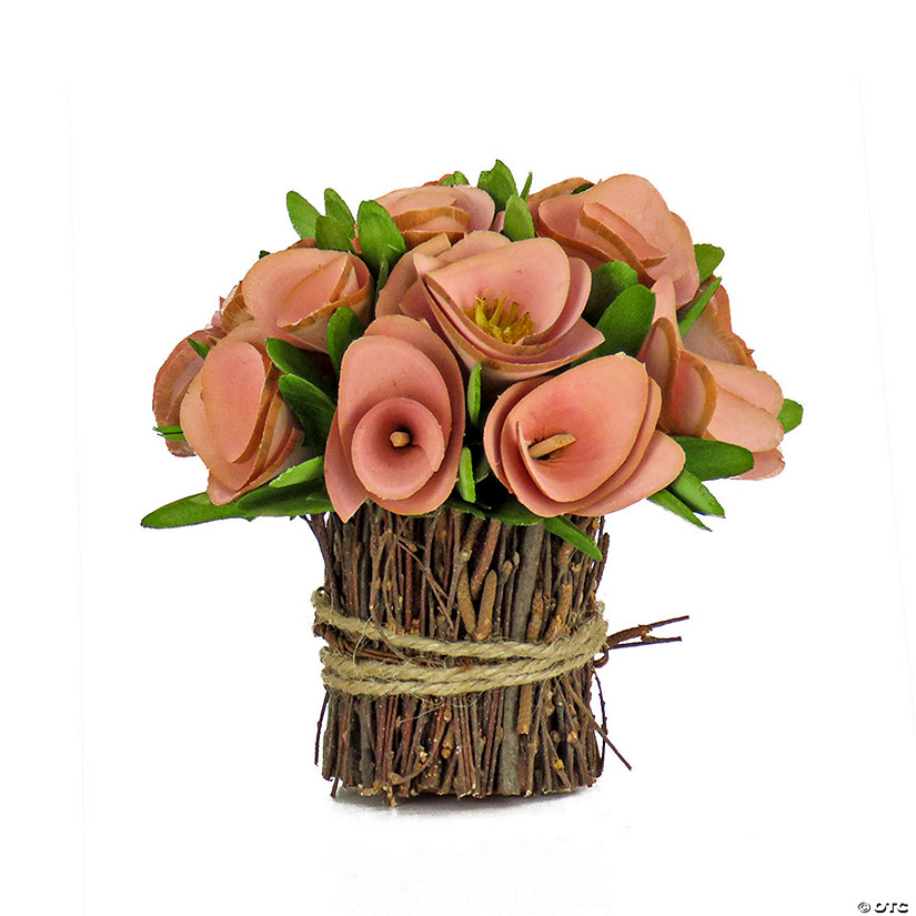 National Tree Company 7" Pink Spring Floral Bundle Image