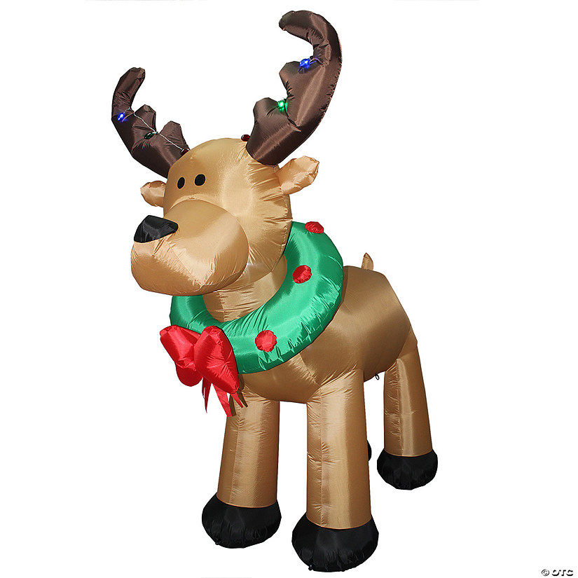 National Tree Company 8 ft. Inflatable Reindeer Image