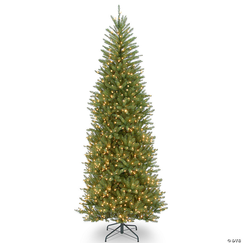 National Tree Company 9 ft. Dunhill&#174; Fir Slim Tree with Clear Lights Image