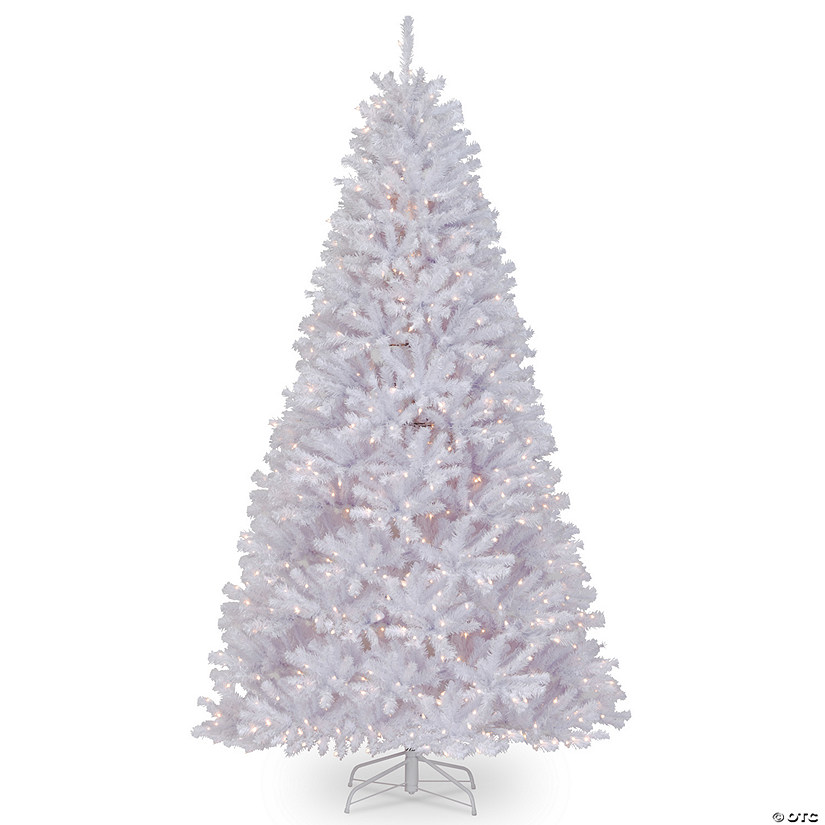 National Tree Company 9 ft. North Valley&#174; White Spruce Tree with Clear Lights Image