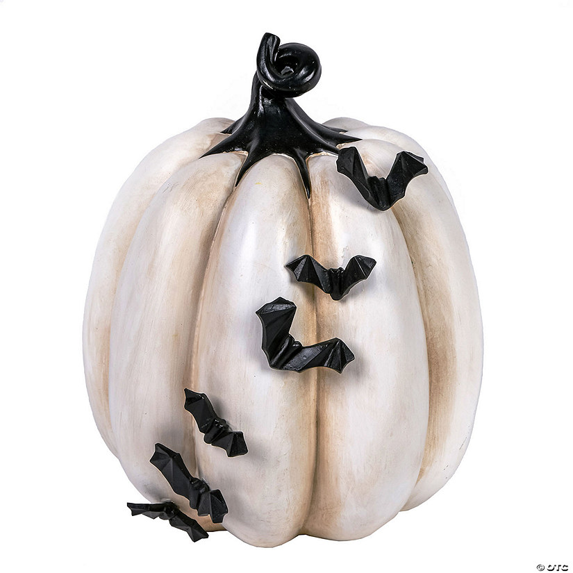 National Tree Company 9 in. Halloween Crawling Bats Pumpkin Image