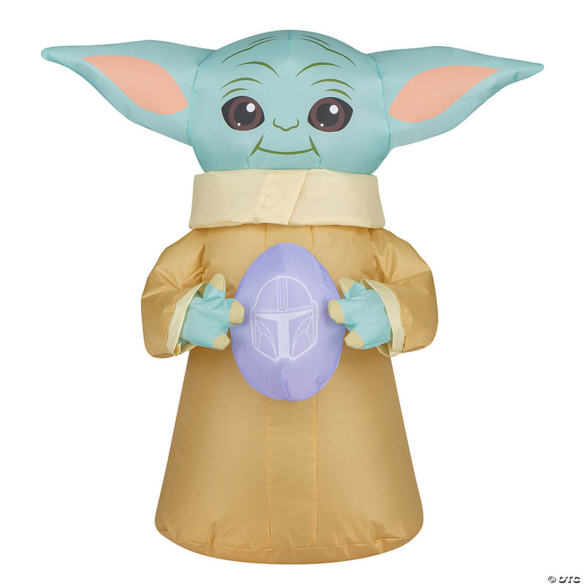 National Tree Company Airdorable Airblown 18" The Child Holding Easter Egg- Star Wars- BAT/USB (Batteries not included) Image