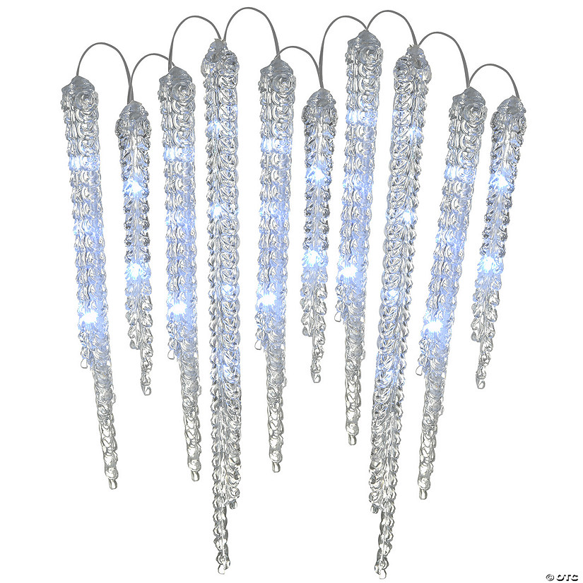 National Tree Company Crystal Icicles with LED Lights Image
