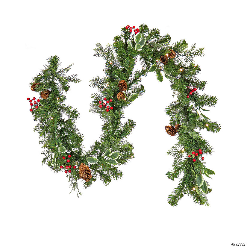 National Tree Company First Traditions&#8482; 6 ft. Christmas Joy Pre-Lit Garland Image
