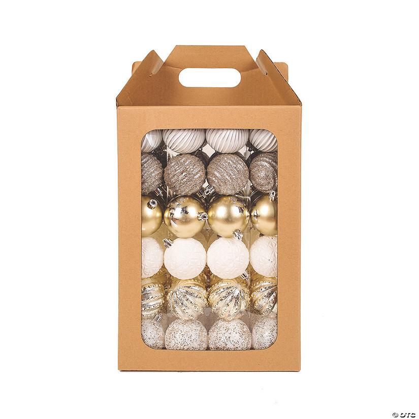 National Tree Company, First Traditions Collection, 96 Piece Christmas Ball Ornament Set Image