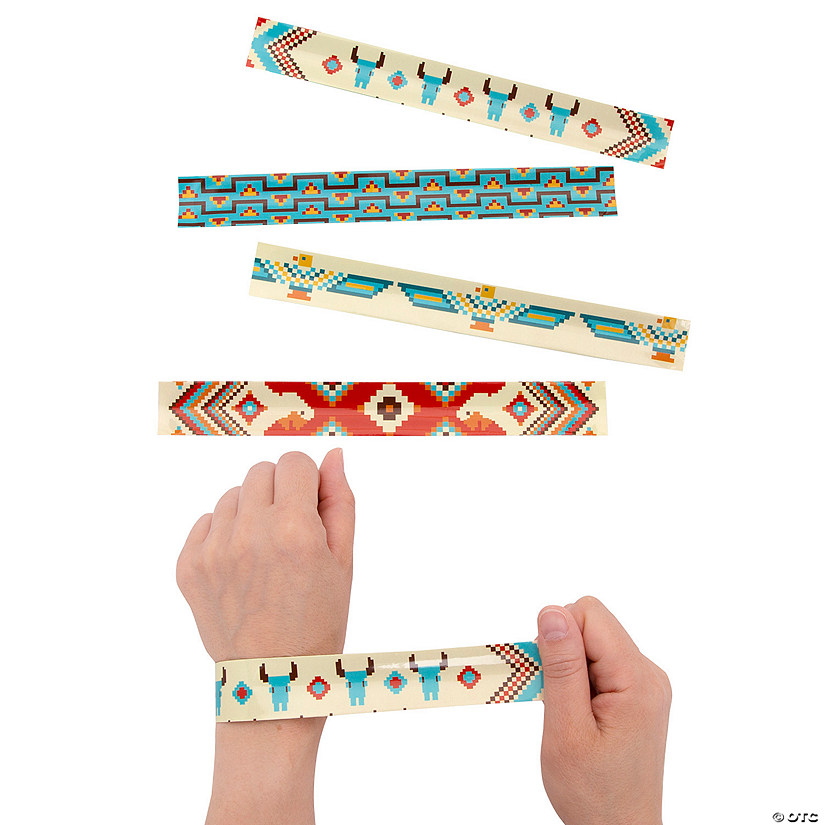 Native American Slap Bracelets - 12 Pc. Image