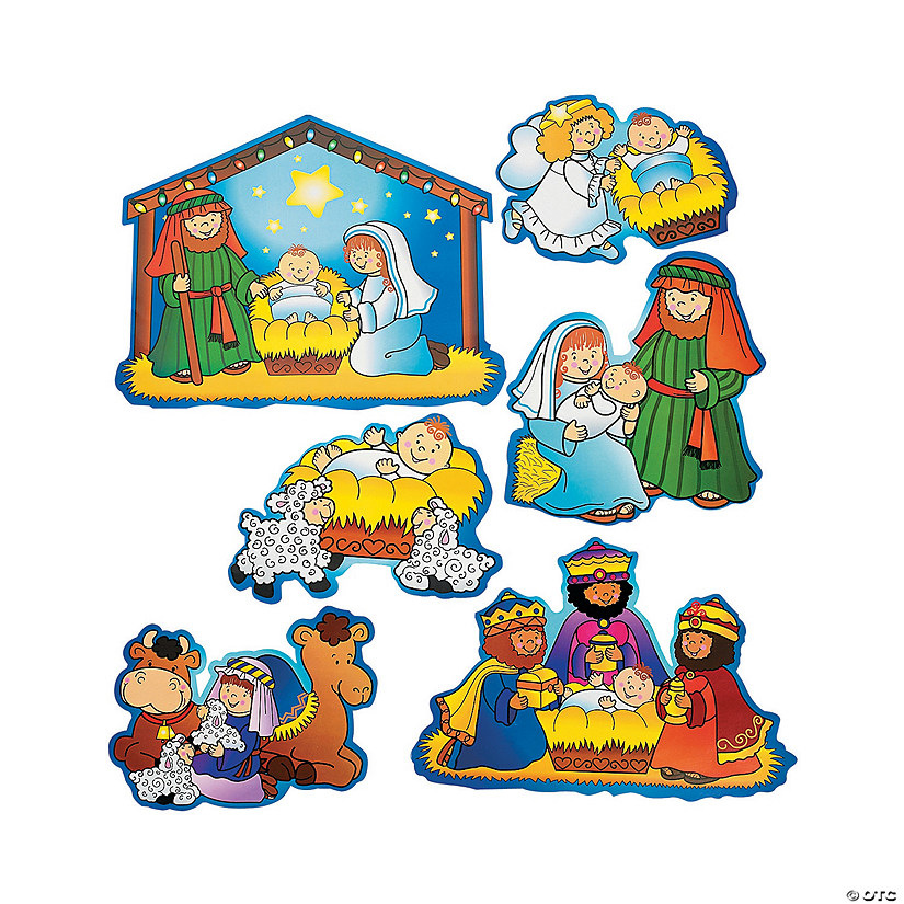 Nativity Scene Cutouts Printables