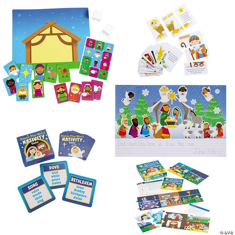 Nativity Educational Games Kit 27 Pc. Oriental Trading