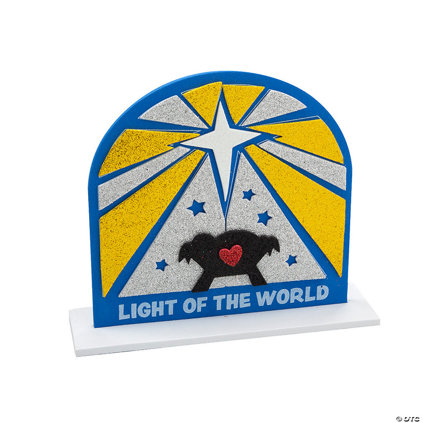 Nativity Light of the World Stand-Up Craft Kit - Makes 12 Image