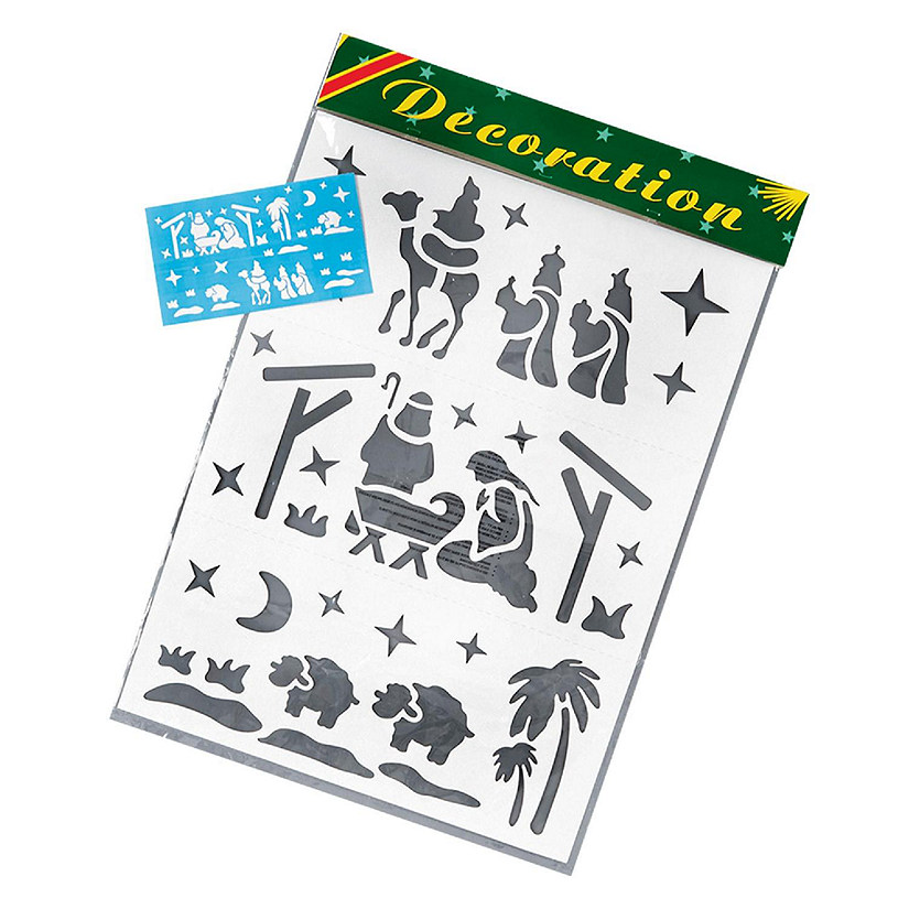 Nativity Scene Stencil Image