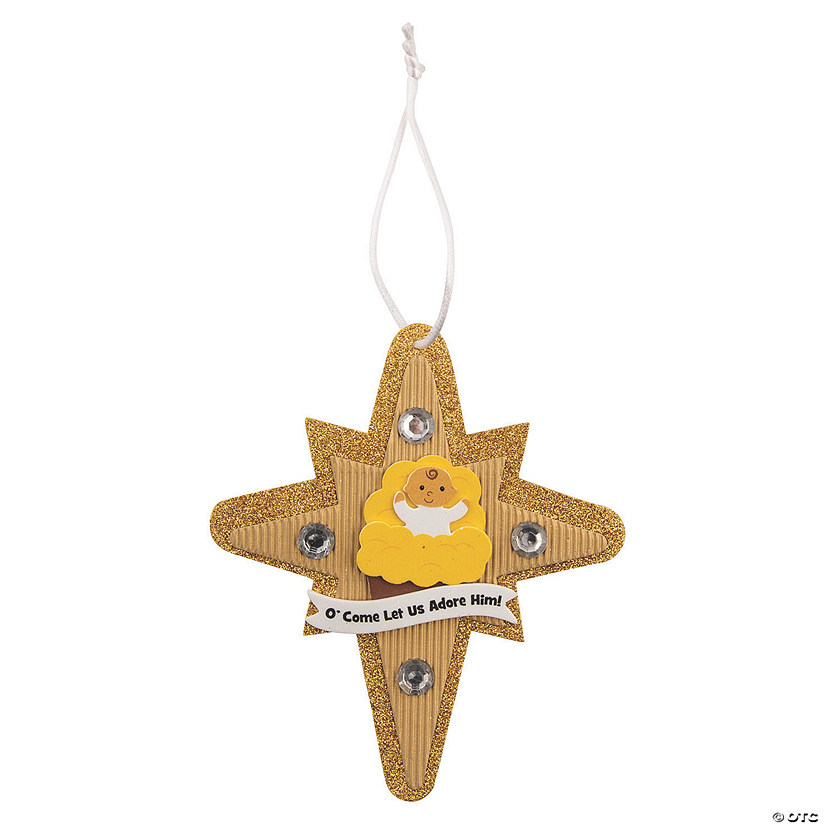 Nativity Star Ornament Craft Kit - Makes 12 Image
