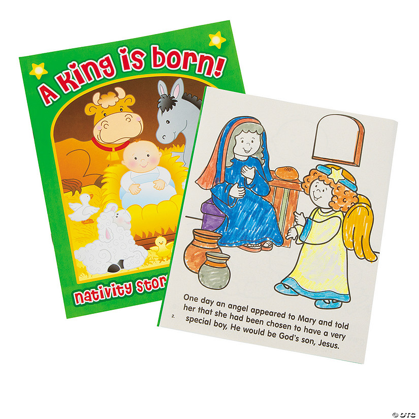 Nativity Story Coloring Books - 12 Pc. Image