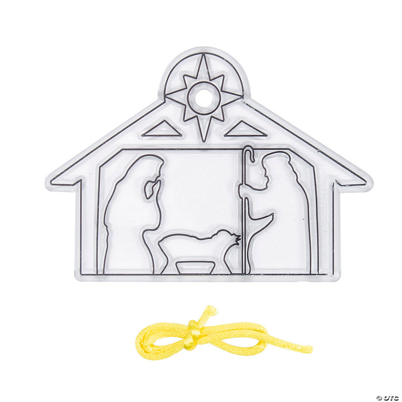 Nativity Suncatcher Ornaments 24 Pc. Oriental Trading