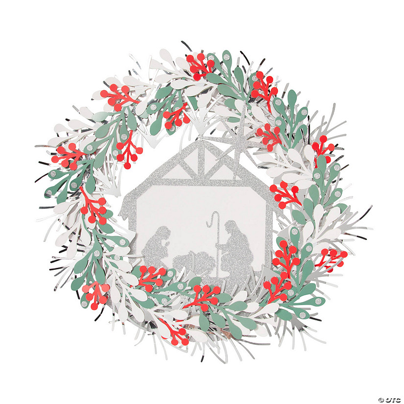 Nativity Wreath Craft Kit - Makes 1 Image
