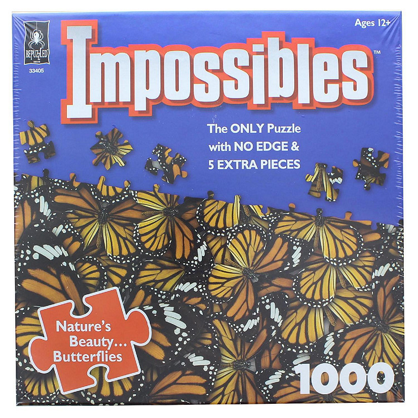 Natures Beauty Butterflies 1000 Piece Jigsaw Puzzle Image